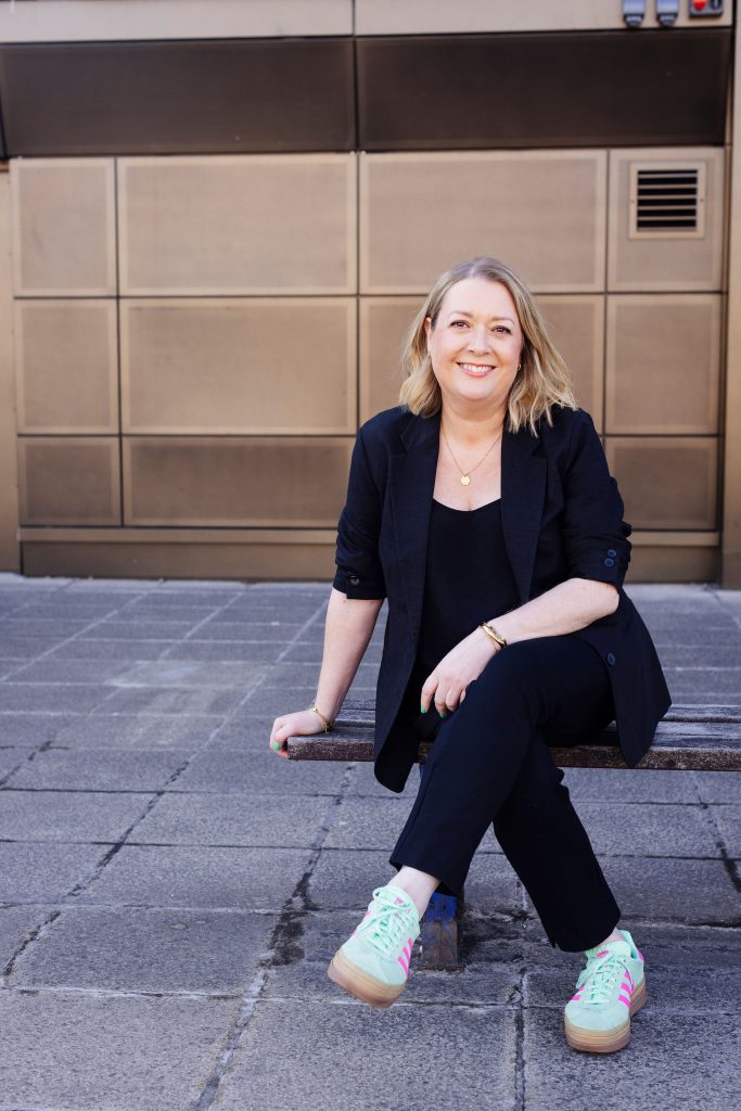 The Resilient Hairdresser sat down on a bench